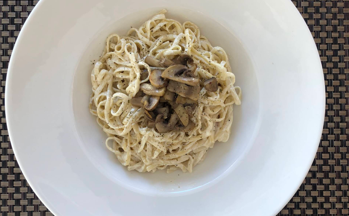 Pasta con champiñones